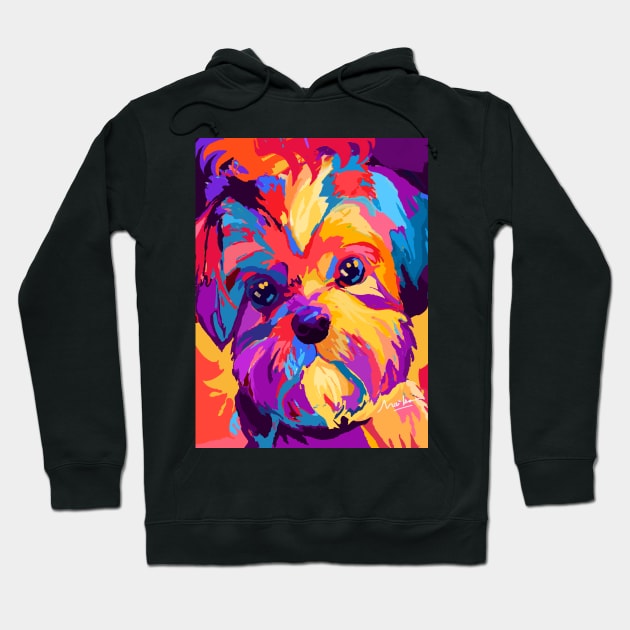 Shih tzu dog Hoodie by mailsoncello